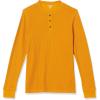 imageAmazon Essentials Long Sleeve Waffle Henley Shirts for Men SlimFitGold
