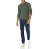 imageAmazon Essentials Long Sleeve Waffle Henley Shirts for Men SlimFitOlive Heather