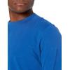 imageAmazon Essentials Mens RegularFit Crewneck TShirts LongSleeveBright Blue