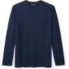 imageAmazon Essentials Mens RegularFit Crewneck TShirts LongSleeveNavy