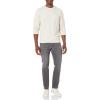 imageAmazon Essentials Mens RegularFit Crewneck TShirts LongSleeveOatmeal Heather