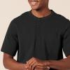 imageAmazon Essentials Mens RegularFit ShortSleeve Pique Henley Shirt Available in Big ampamp Tall Pack of 2Black