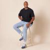 imageAmazon Essentials Mens RegularFit ShortSleeve Pique Henley Shirt Available in Big ampamp Tall Pack of 2Black