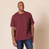 imageAmazon Essentials Mens RegularFit ShortSleeve Pique Henley Shirt Available in Big ampamp Tall Pack of 2BurgundyGrey