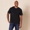 imageAmazon Essentials Mens SlimFit ShortSleeve Pique Henley Shirt Pack of 2Black