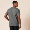 imageAmazon Essentials Mens SlimFit ShortSleeve Pique Henley Shirt Pack of 2BurgundyGrey