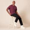 imageAmazon Essentials Mens SlimFit ShortSleeve Pique Henley Shirt Pack of 2BurgundyGrey