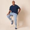imageAmazon Essentials Mens SlimFit ShortSleeve Pique Henley Shirt Pack of 2NavyWhite