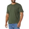 imageAmazon Essentials Mens TShirts ShortSleeve Crewneck Pocket Cotton 2PackBlackOlive