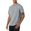 imageAmazon Essentials Mens TShirts ShortSleeve Crewneck Pocket Cotton 2PackGrey Heather