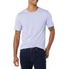 imageAmazon Essentials Mens TShirts ShortSleeve Crewneck Pocket Cotton 2PackWashed BlueLavender