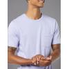 imageAmazon Essentials Mens TShirts ShortSleeve Crewneck Pocket Cotton 2PackWashed BlueLavender