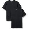 imageAmazon Essentials Mens SlimFit ShortSleeve Pique Henley Shirt Pack of 2Black