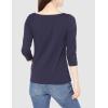 imageAmazon Essentials Womens SlimFit 34 Sleeve Boat Neck TShirtNavy