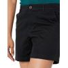 imageAmazon Essentials Womens MidRise SlimFit 5 Inch Inseam Khaki Short Available in Straight and Curvy FitsBlack