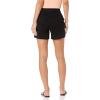 imageAmazon Essentials Womens MidRise SlimFit 5 Inch Inseam Khaki Short Available in Straight and Curvy FitsBlack