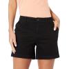 imageAmazon Essentials Womens MidRise SlimFit 5 Inch Inseam Khaki Short Available in Straight and Curvy FitsBlack