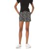 imageAmazon Essentials Womens MidRise SlimFit 5 Inch Inseam Khaki Short Available in Straight and Curvy FitsBlack White Floral