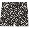 imageAmazon Essentials Womens MidRise SlimFit 5 Inch Inseam Khaki Short Available in Straight and Curvy FitsBlack White Floral