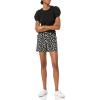 imageAmazon Essentials Womens MidRise SlimFit 5 Inch Inseam Khaki Short Available in Straight and Curvy FitsBlack White Floral