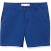 imageAmazon Essentials Womens MidRise SlimFit 5 Inch Inseam Khaki Short Available in Straight and Curvy FitsBlue