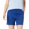 imageAmazon Essentials Womens MidRise SlimFit 5 Inch Inseam Khaki Short Available in Straight and Curvy FitsBlue