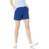 imageAmazon Essentials Womens MidRise SlimFit 5 Inch Inseam Khaki Short Available in Straight and Curvy FitsBlue