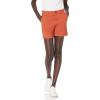 imageAmazon Essentials Womens MidRise SlimFit 5 Inch Inseam Khaki Short Available in Straight and Curvy FitsBrick Red