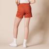imageAmazon Essentials Womens MidRise SlimFit 5 Inch Inseam Khaki Short Available in Straight and Curvy FitsBrick Red