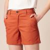 imageAmazon Essentials Womens MidRise SlimFit 5 Inch Inseam Khaki Short Available in Straight and Curvy FitsBrick Red