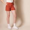 imageAmazon Essentials Womens MidRise SlimFit 5 Inch Inseam Khaki Short Available in Straight and Curvy FitsBrick Red
