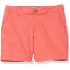 imageAmazon Essentials Womens MidRise SlimFit 5 Inch Inseam Khaki Short Available in Straight and Curvy FitsCoral Pink