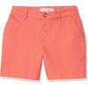 imageAmazon Essentials Womens MidRise SlimFit 5 Inch Inseam Khaki Short Available in Straight and Curvy FitsCoral Pink