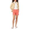 imageAmazon Essentials Womens MidRise SlimFit 5 Inch Inseam Khaki Short Available in Straight and Curvy FitsCoral Pink