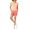 imageAmazon Essentials Womens MidRise SlimFit 5 Inch Inseam Khaki Short Available in Straight and Curvy FitsCoral Pink