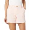 imageAmazon Essentials Womens MidRise SlimFit 5 Inch Inseam Khaki Short Available in Straight and Curvy FitsDusty Pink
