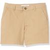 imageAmazon Essentials Womens MidRise SlimFit 5 Inch Inseam Khaki Short Available in Straight and Curvy FitsKhaki Brown