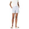 imageAmazon Essentials Womens MidRise SlimFit 5 Inch Inseam Khaki Short Available in Straight and Curvy FitsLight Blue