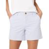 imageAmazon Essentials Womens MidRise SlimFit 5 Inch Inseam Khaki Short Available in Straight and Curvy FitsLight Blue