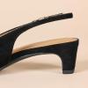 imageAmazon Essentials Womens Slingback Block HeelBlack Faux Suede