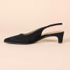 imageAmazon Essentials Womens Slingback Block HeelBlack Faux Suede