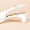 imageAmazon Essentials Womens Slingback Block HeelEcru Patent