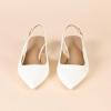 imageAmazon Essentials Womens Slingback Block HeelEcru Patent