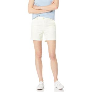 imageAmazon Essentials Womens MidRise SlimFit 5 Inch Inseam Khaki Short Available in Straight and Curvy FitsCream