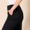 imageAmazon Essentials Womens HighRise SlimFit AnkleLength WideLeg Khaki PantBlack