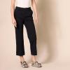 imageAmazon Essentials Womens HighRise SlimFit AnkleLength WideLeg Khaki PantBlack