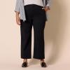 imageAmazon Essentials Womens HighRise SlimFit AnkleLength WideLeg Khaki PantBlack