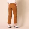 imageAmazon Essentials Womens HighRise SlimFit AnkleLength WideLeg Khaki PantCaramel
