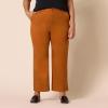 imageAmazon Essentials Womens HighRise SlimFit AnkleLength WideLeg Khaki PantCaramel