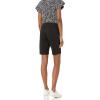imageAmazon Essentials Womens MidRise SlimFit 10quot Inseam Bermuda Khaki ShortBlack
